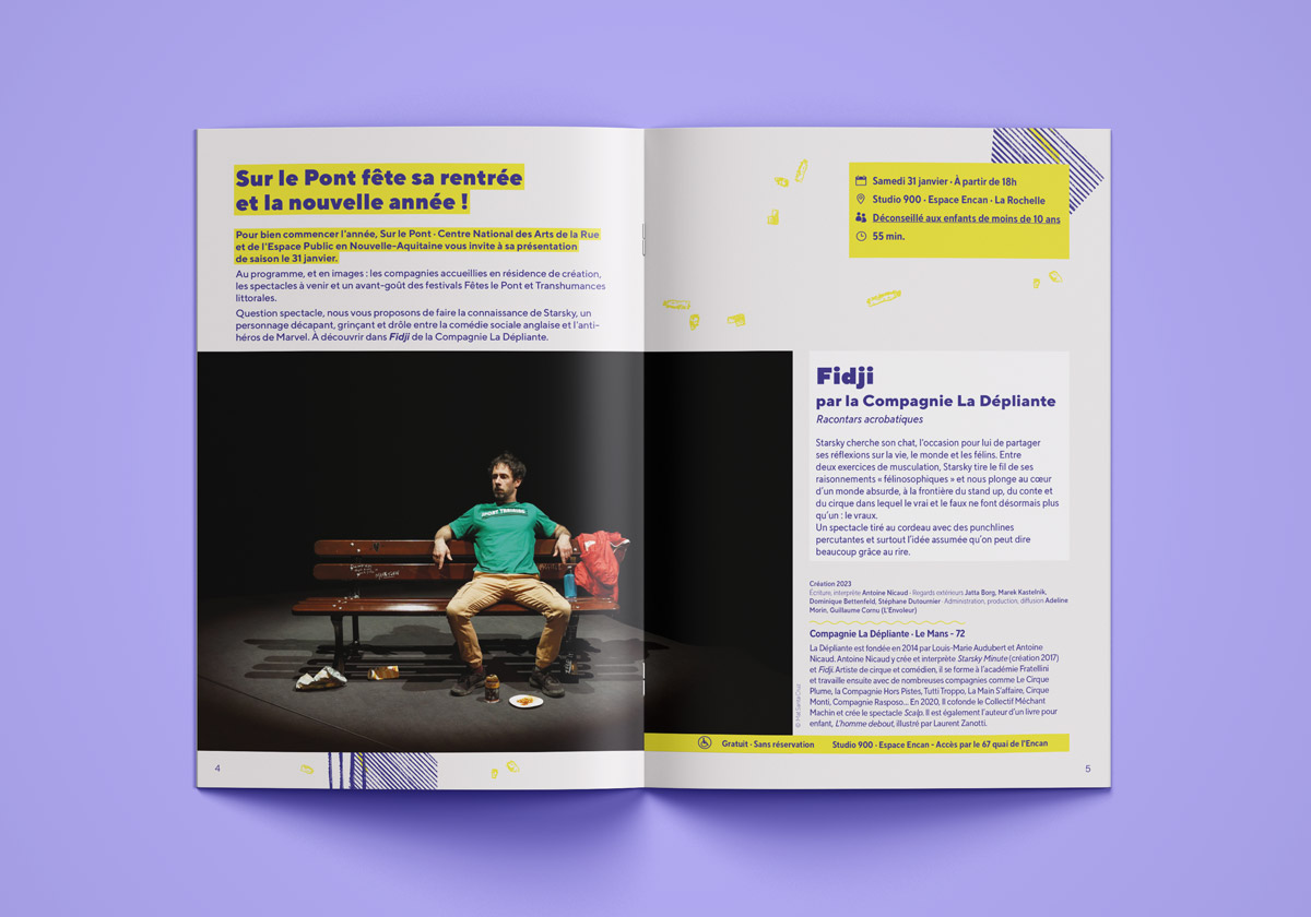 plaquette de saison 2026 de Sur le Pont CNAREP