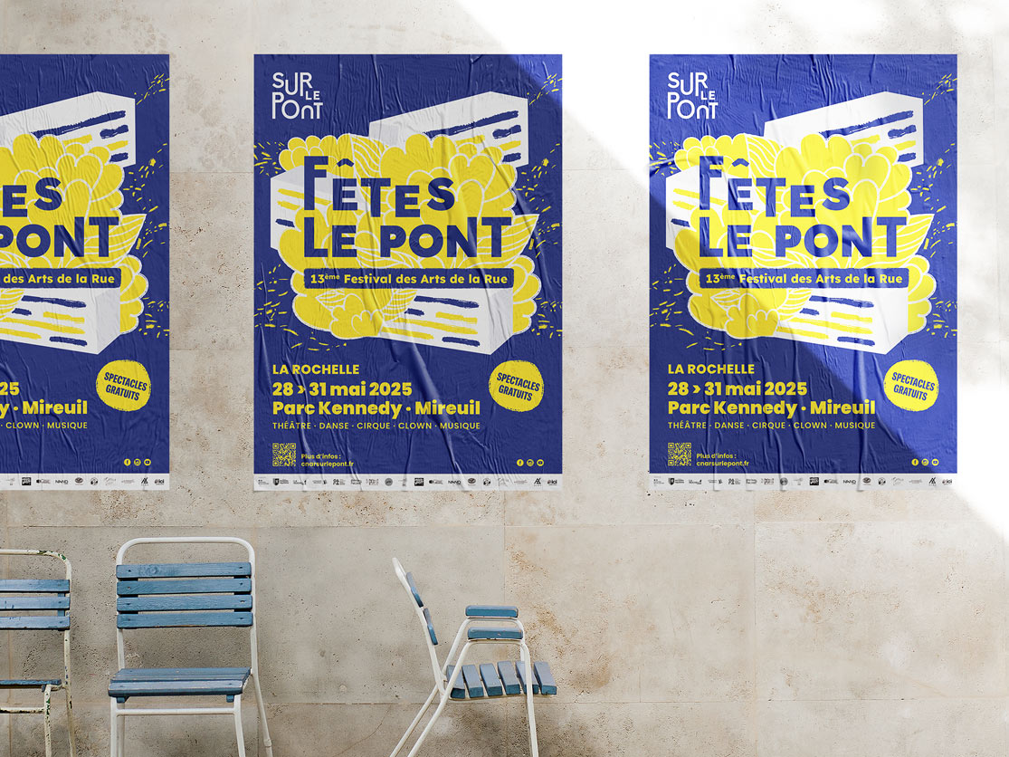 Identité visuelle du Festival Fêtes le Pont 2025