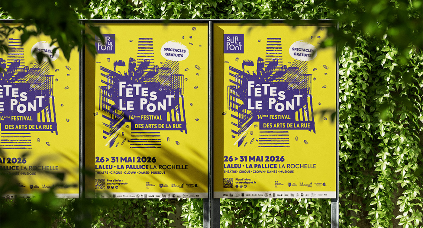 affiche fêtes le pont 2026 par camille garnier graphiste