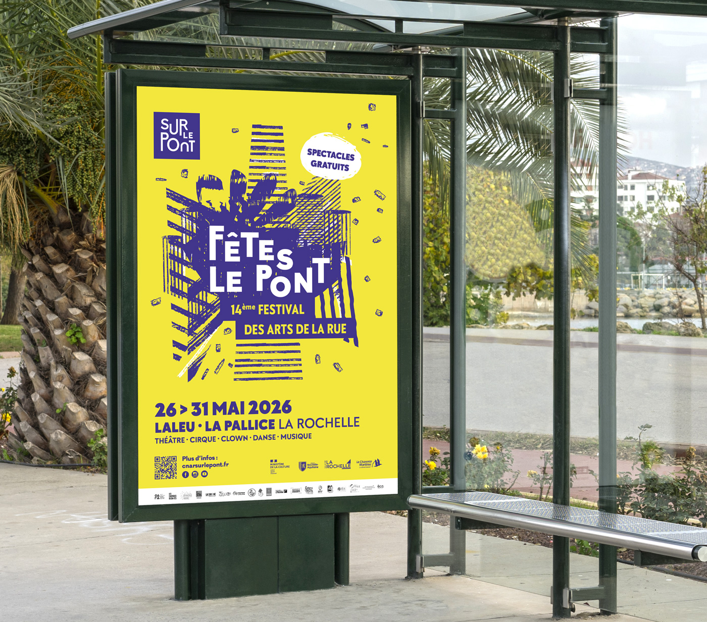 affiche fêtes le pont 2026 par camille garnier graphiste