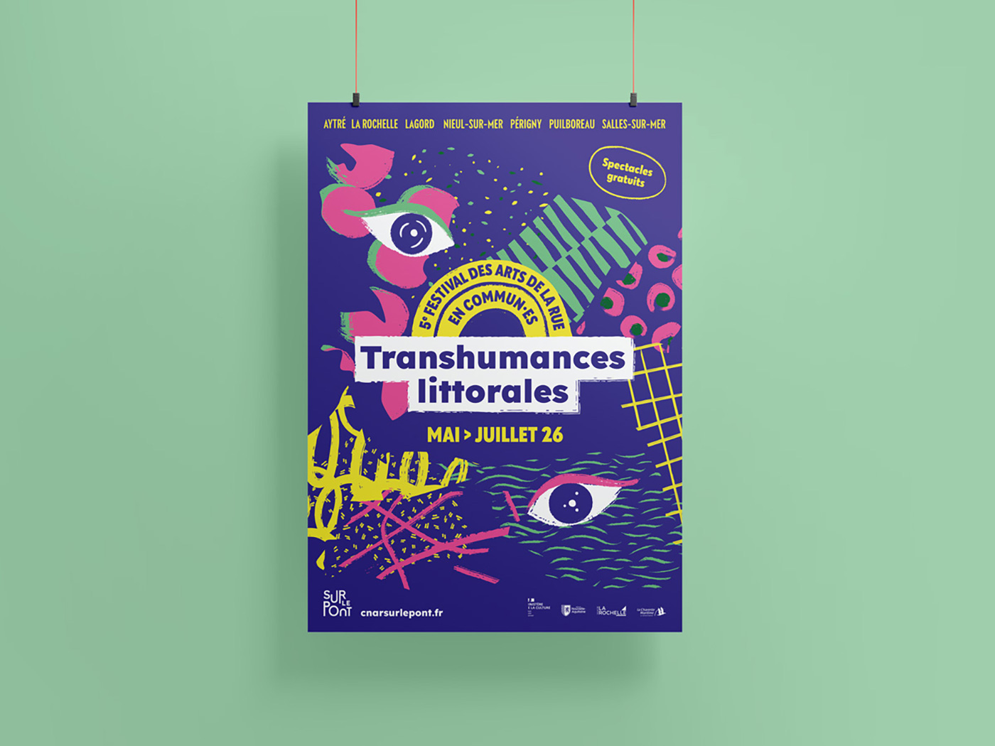 affiche transhumances littorales 2026 par camille garnier
