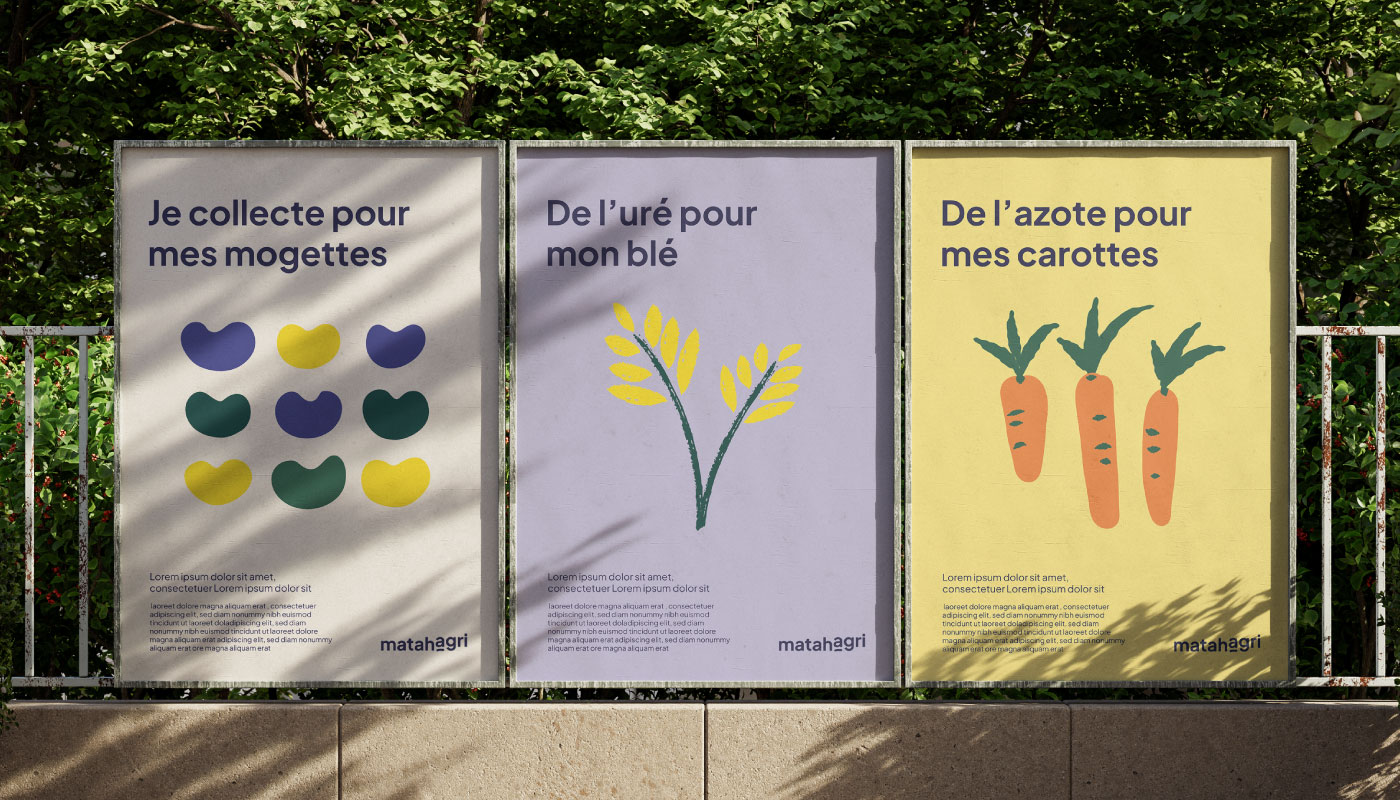 identité visuelle de matahagri par camille garnier graphiste freelance
