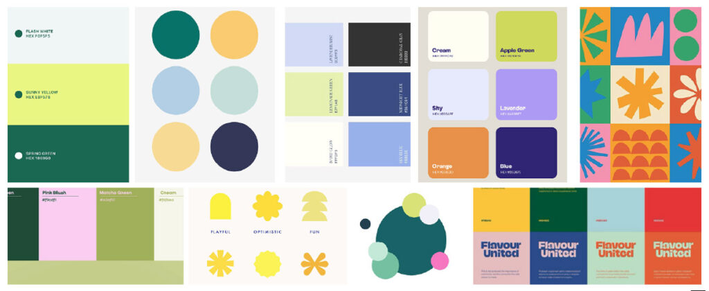 moodboard matahagri par camille garnier graphiste freelance